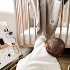 Bleu La La - 100% pamut baba takaró – Láma/ Bézs