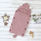 Annie & Charles - Kötött bundazsák: púderrózsaszín / polár béléssel