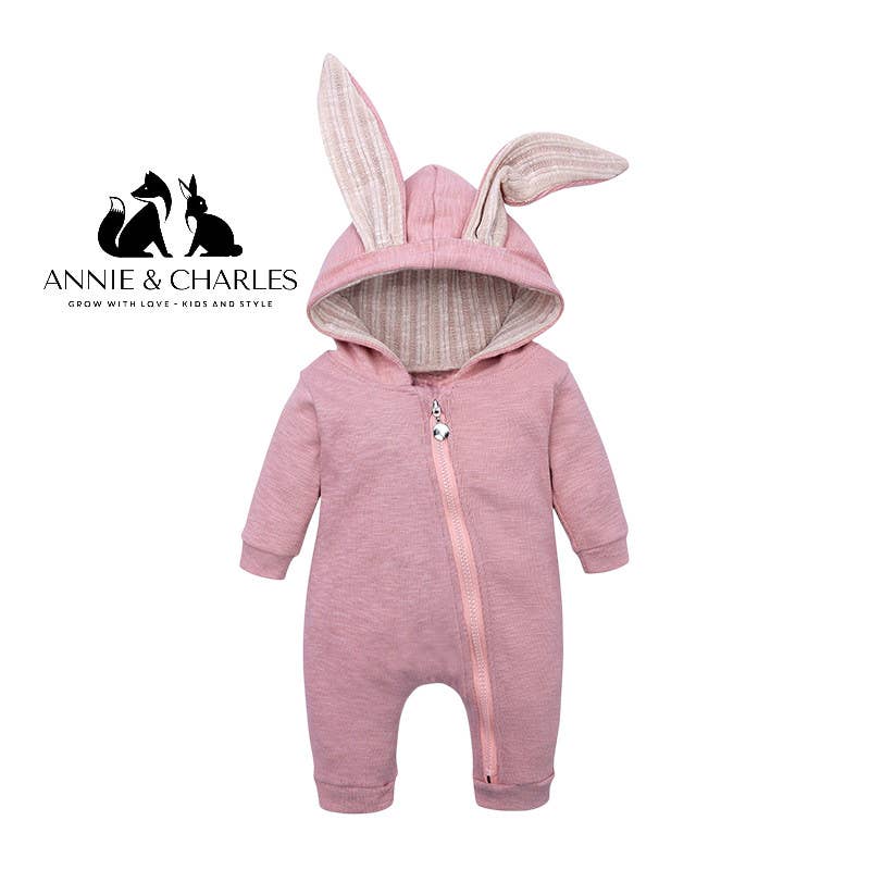 Annie & Charles - Nyuszis melegítő - Rózsaszín