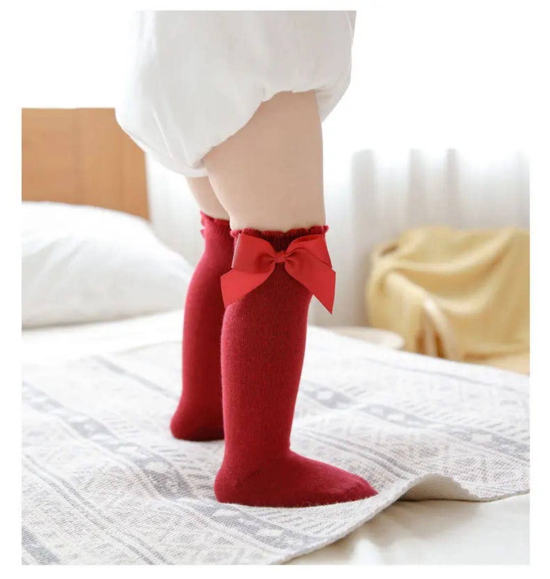 Cotton Socks - Masnis Térdzokni 100% Pamut - Piros