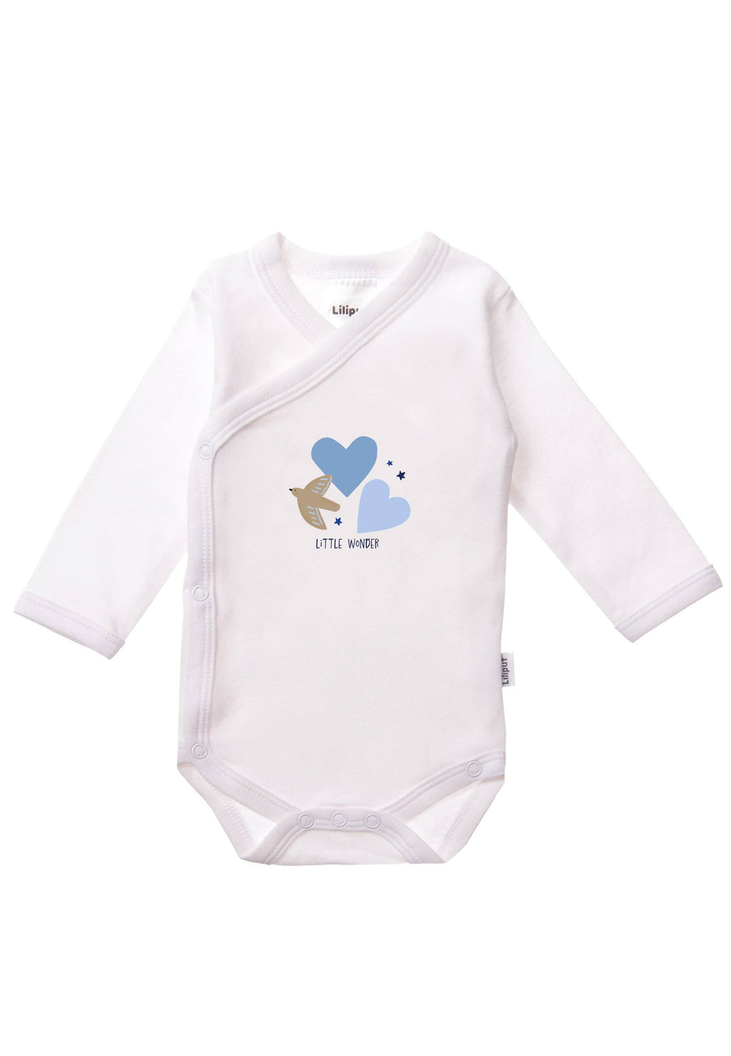 Liliput - Hosszú Ujjú Body Szett - 2 db (fehér dínós, világoskék)