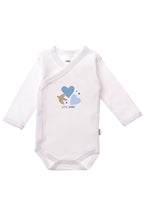Liliput - Hosszú Ujjú Body Szett - 2 db (fehér dínós, világoskék)