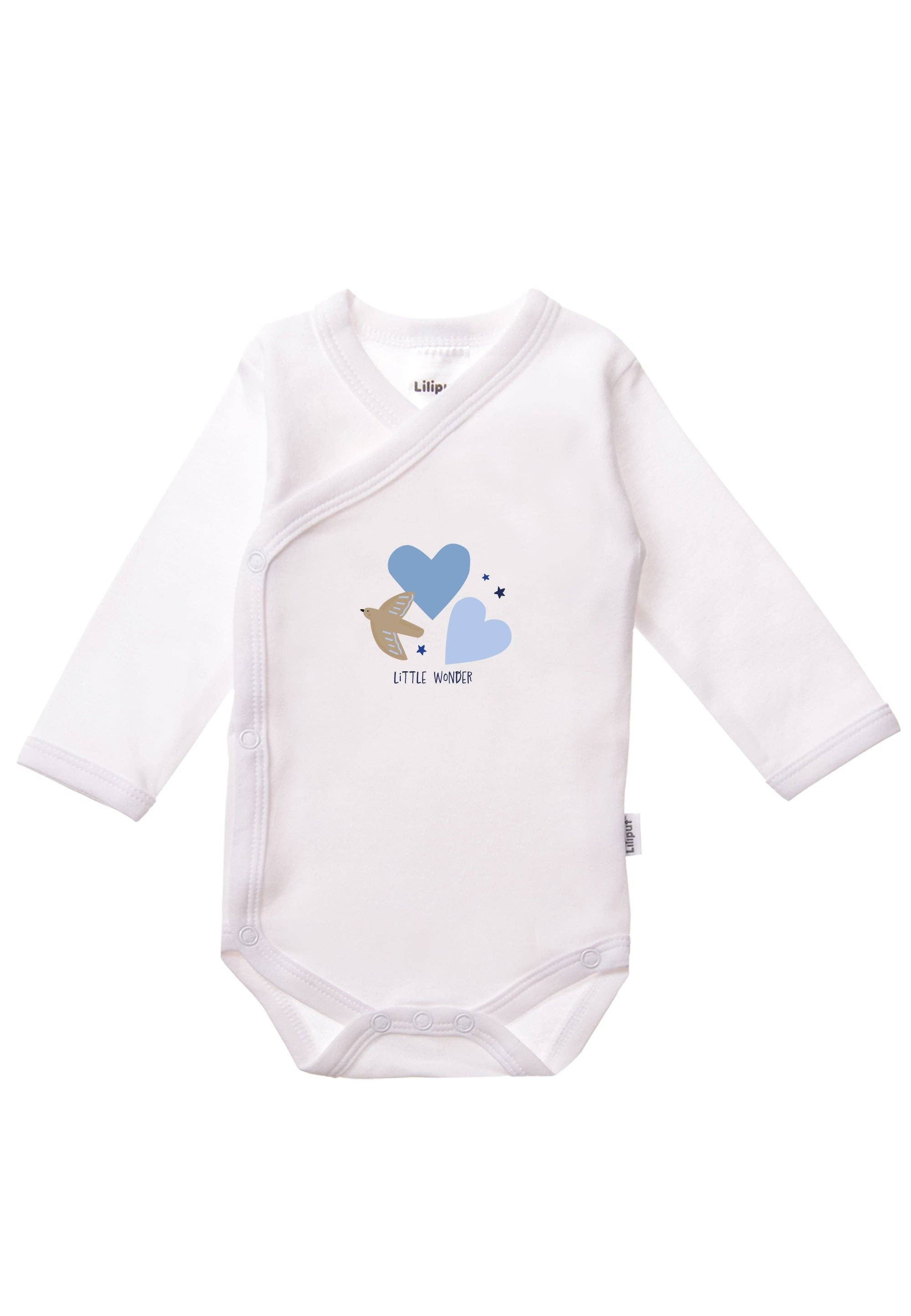 Liliput - Hosszú Ujjú Body Szett - 2 db (dínómintás fehér, világoskék)
