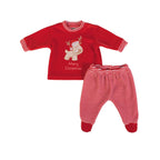 FS baby - Karácsonyi Pulcsi+Nadrág Szett