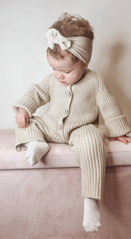 Annie & Charles - Kötött overál – krém