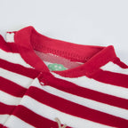 FS baby - Karácsonyi Rugdalózó - Csíkos Őzikés