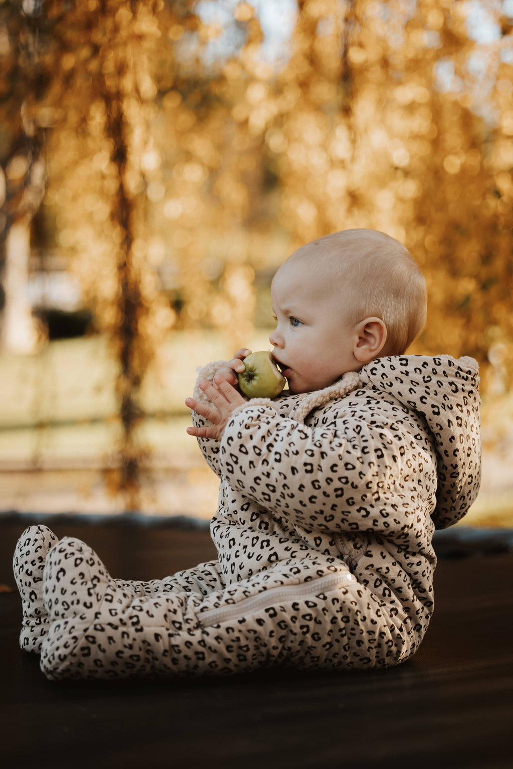 Annie & Charles - téli, bélelt pamut overál – Leopárdmintás