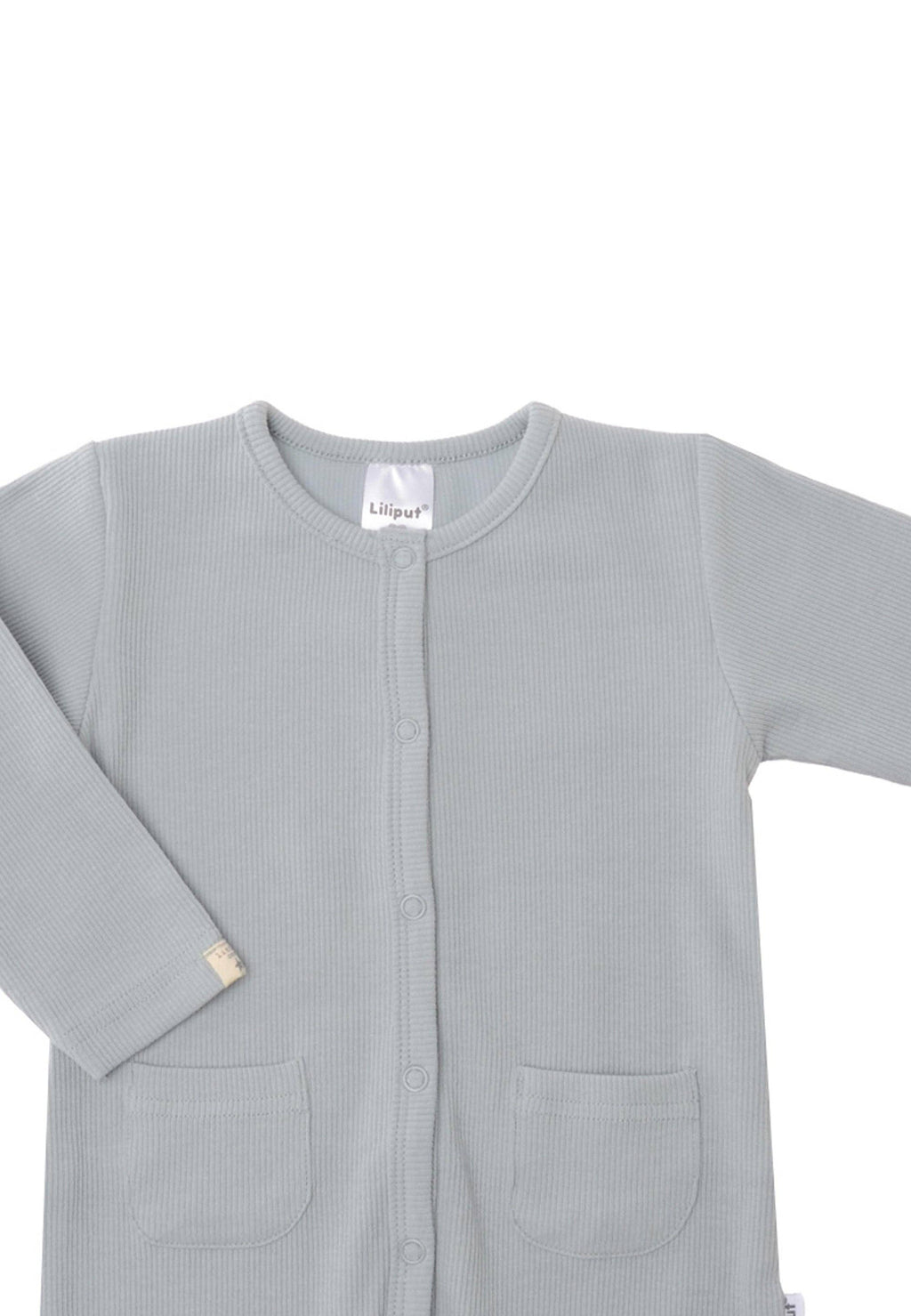 Liliput - Bordázott Overál Szett - 2 db (Bézs, Szürke)