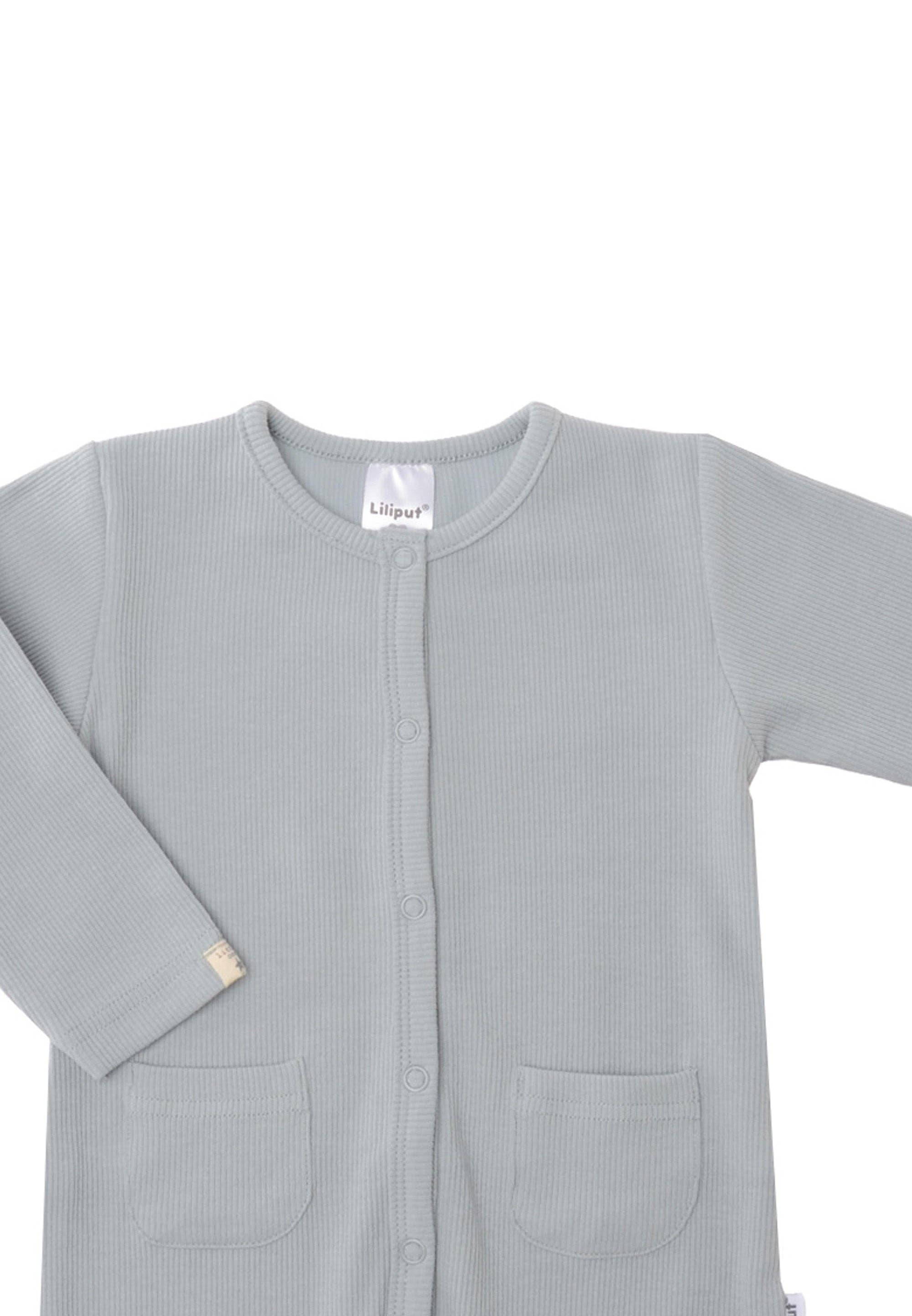 Liliput - Bordázott Overál Szett - 2 db (Bézs, Szürke)