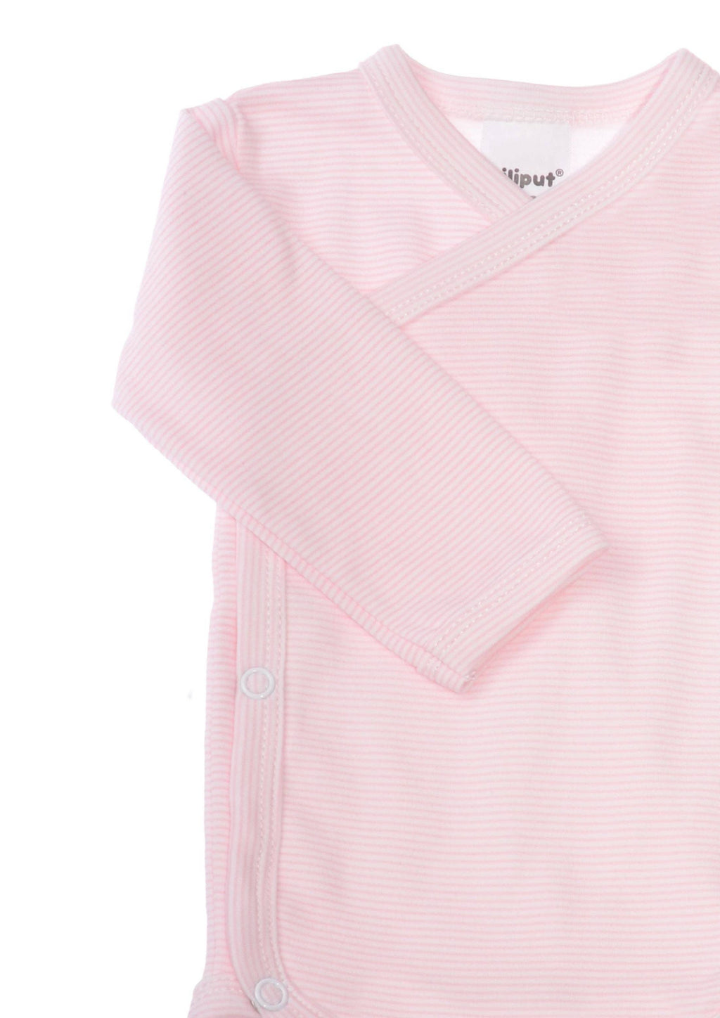 Liliput - Rózsaszín Csíkos Átlapolt Body