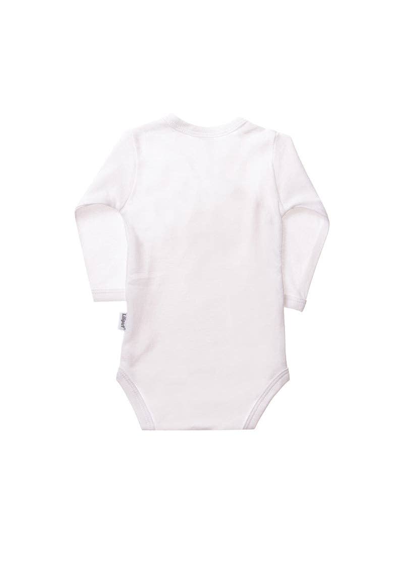 Liliput - Hosszú Ujjú Body Szett - 2 db (fehér dínós, világoskék)