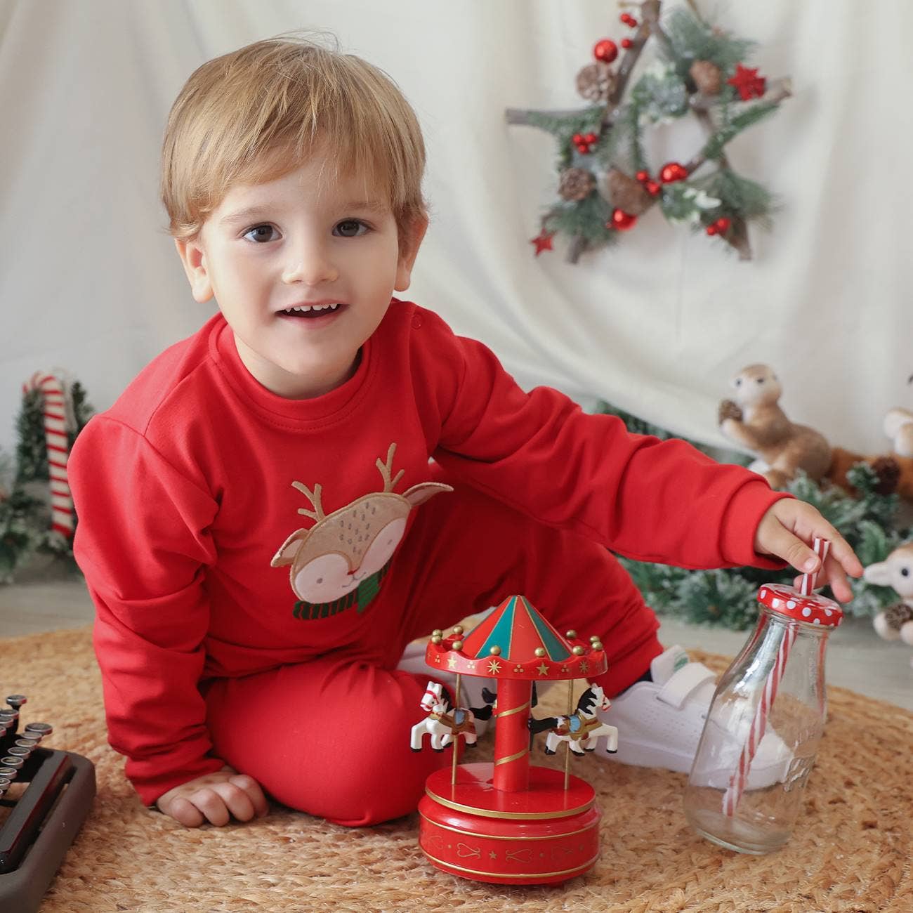 FS baby - Karácsonyi Két Részes Szett - Őzikés