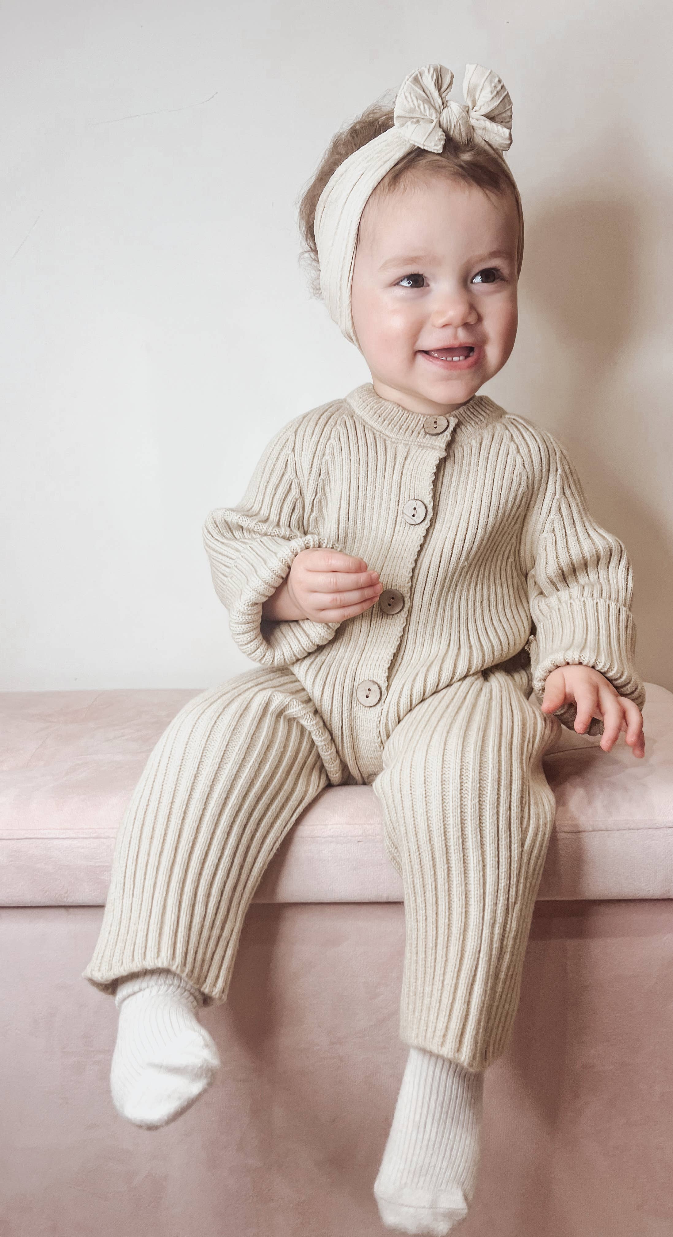 Annie & Charles Bézs baba overal, 3-6 hónapos