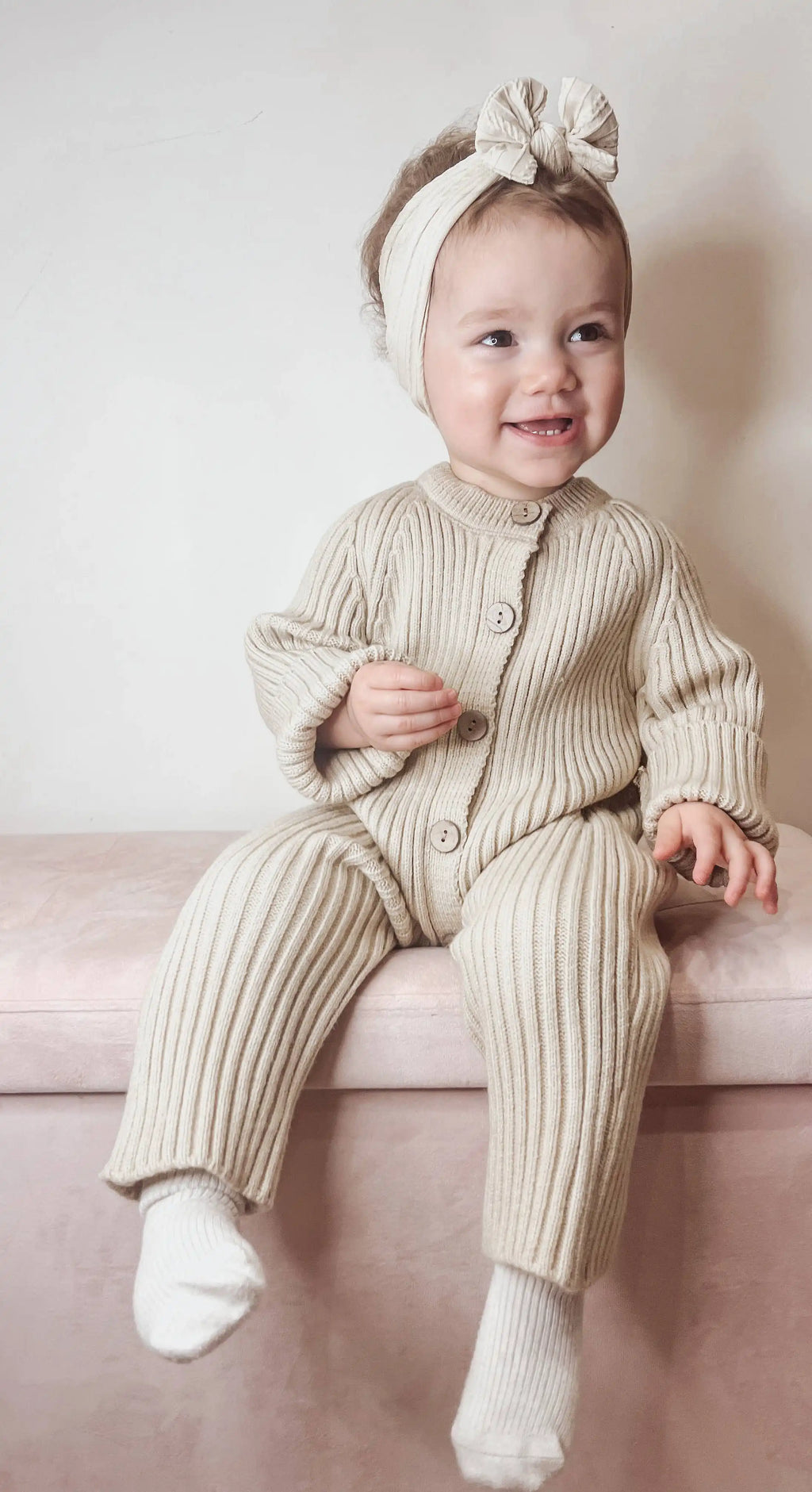 Annie & Charles Bézs baba overal, 3-6 hónapos