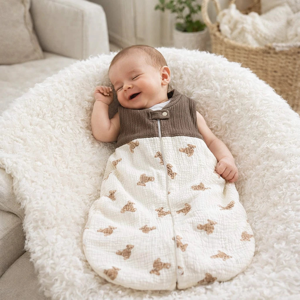 Annie & Charles Muszlin Alvózsák - Barna - Macis