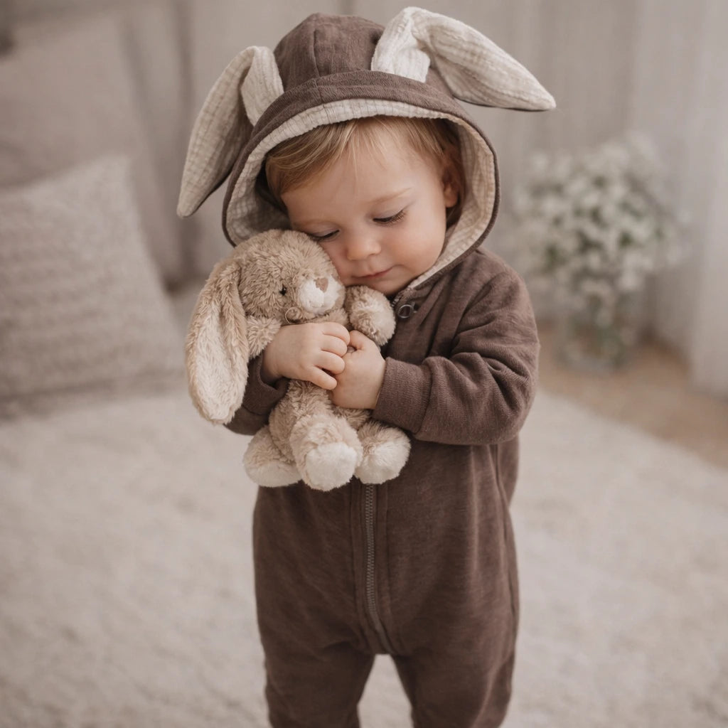 Annie & Charles - Nyuszis melegítő - Barna