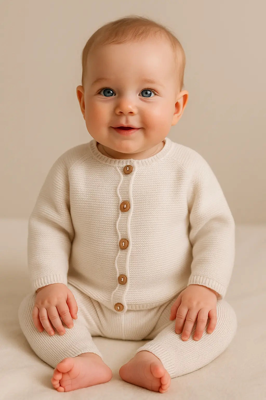 Cotton Socks baba kardigan tortfeher