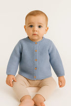 Cotton Socks kotott babakardigan kobalt