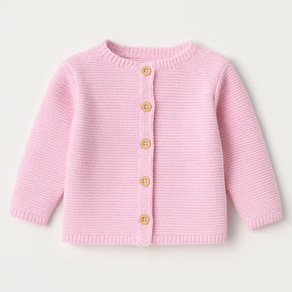 Cotton Socks kotott babakardigan rózsaszín