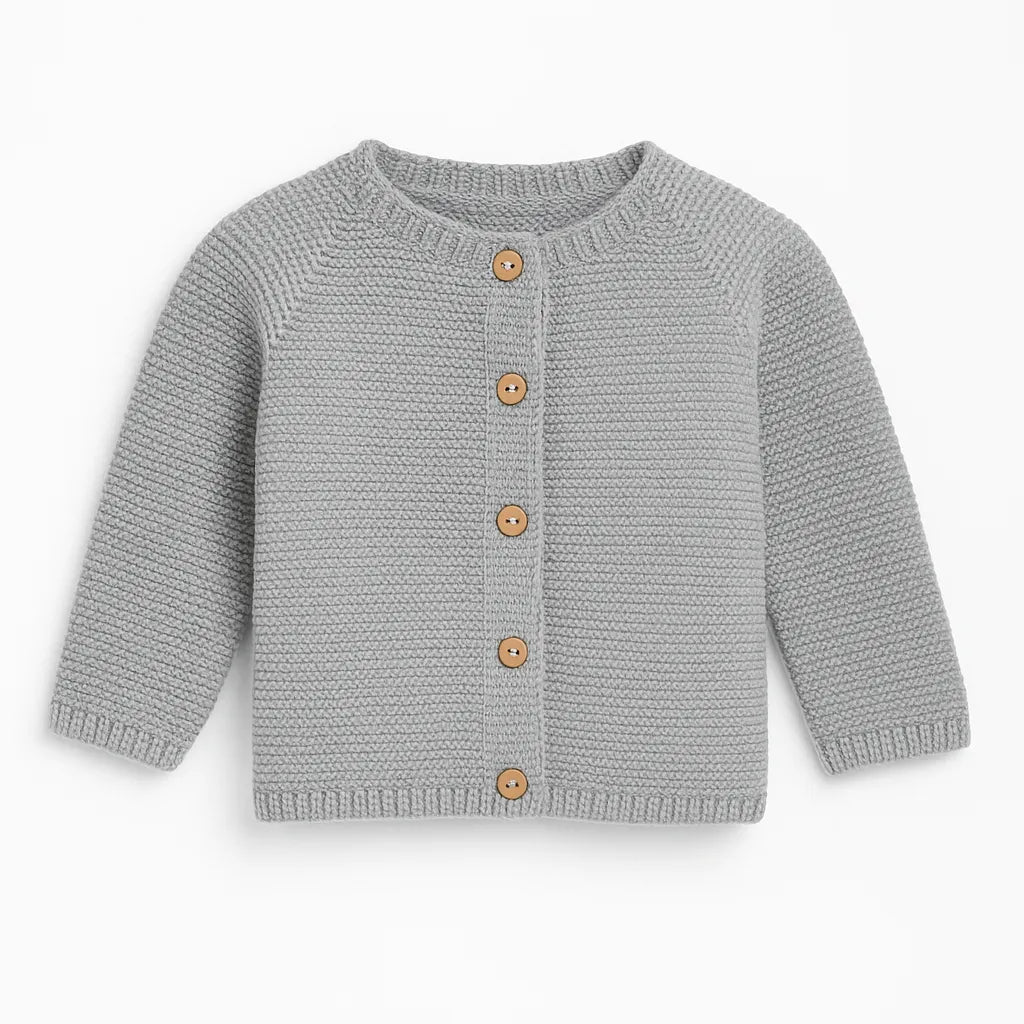 Cotton Socks kotott babakardigan szurke