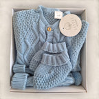 Kotott babaszett kek