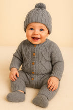 Kotott babaszett szurke