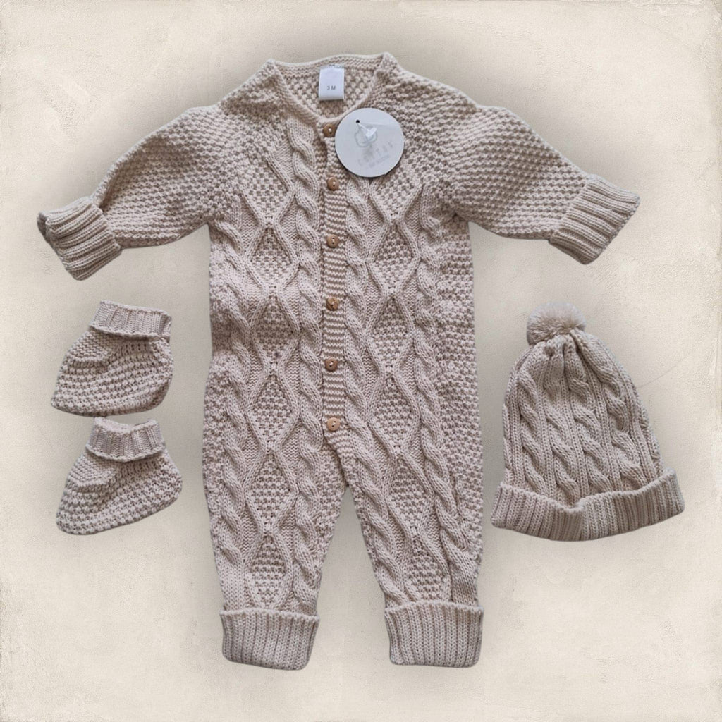 Kotott babaszett szurke