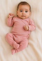 Lille Barn - 100% Merinói Gyapjú Rugdalózó - Rózsaszín
