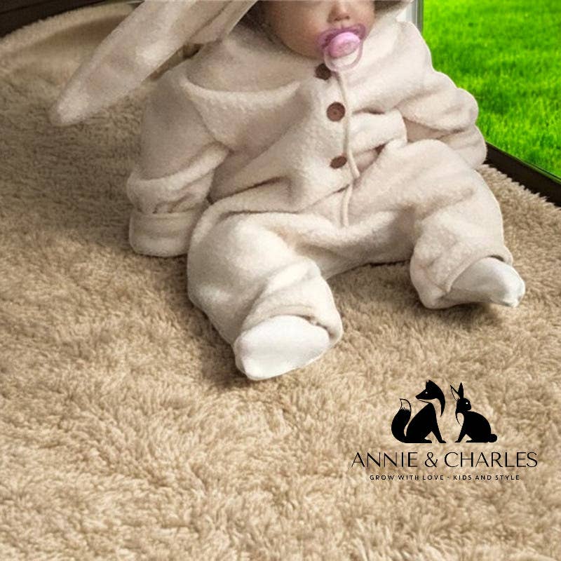 Annie & Charles - Nyuszis polár overál: Fehér