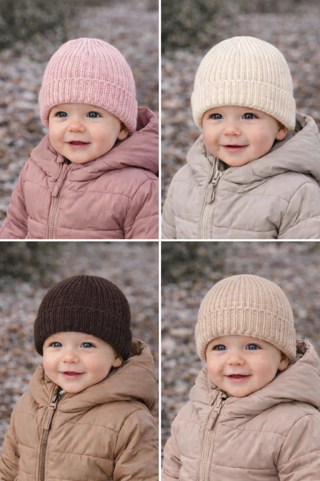 Ander - SOPHIE MINI 100% Merinói Gyapjú Sapka - Barna