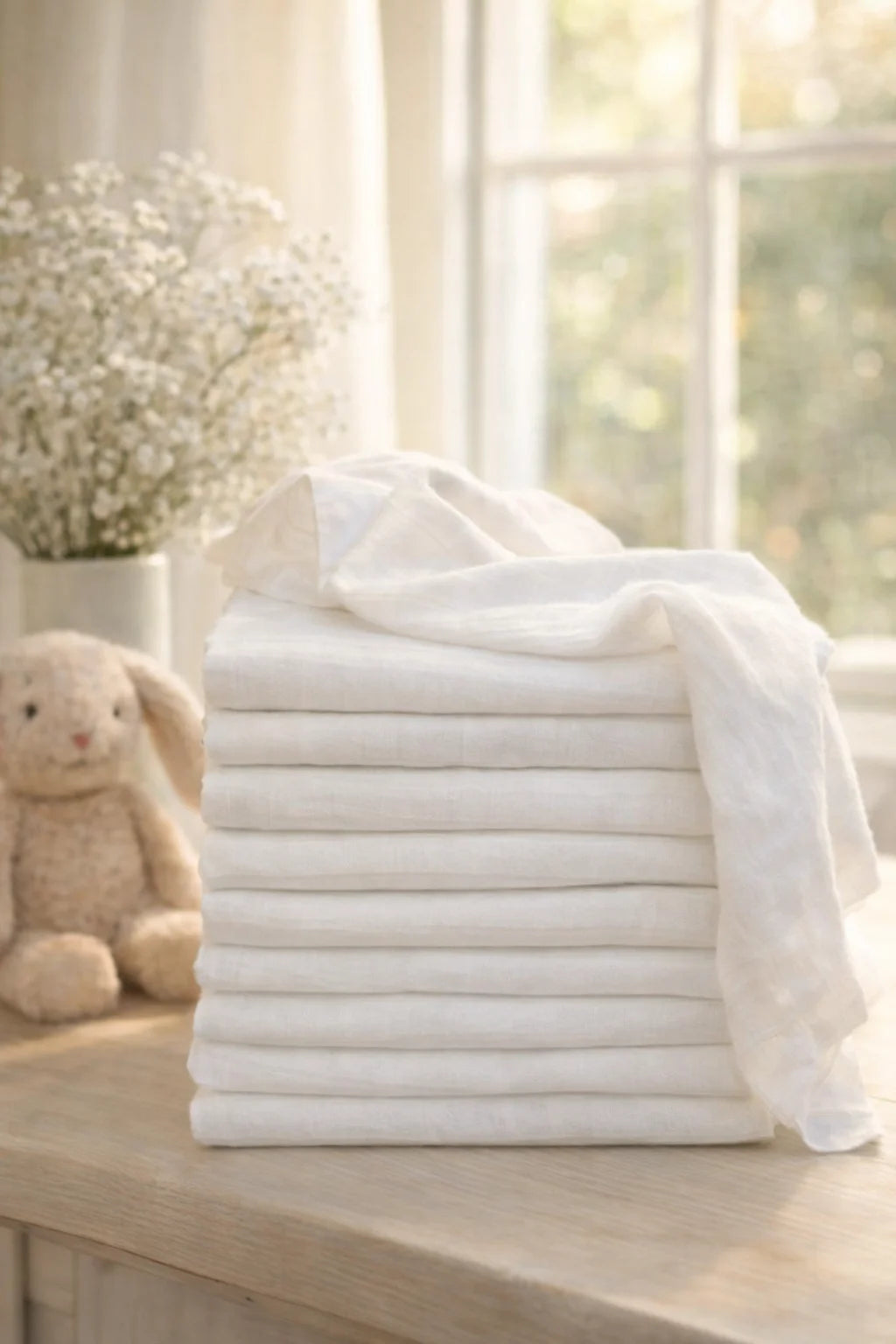 Ander - LUX Fehér Textilpelenka Szett - 5db