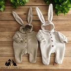 Annie & Charles - Nyuszis polár overál: Fehér