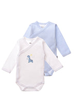 Liliput - Hosszú Ujjú Body Szett - 2 db (fehér dínós, világoskék)