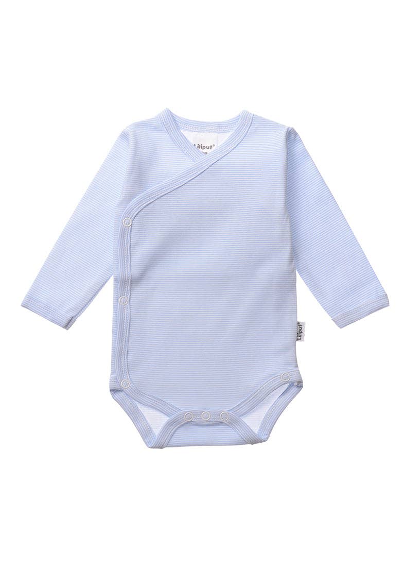 Liliput - Hosszú Ujjú Body Szett - 2 db (dínómintás fehér, világoskék)