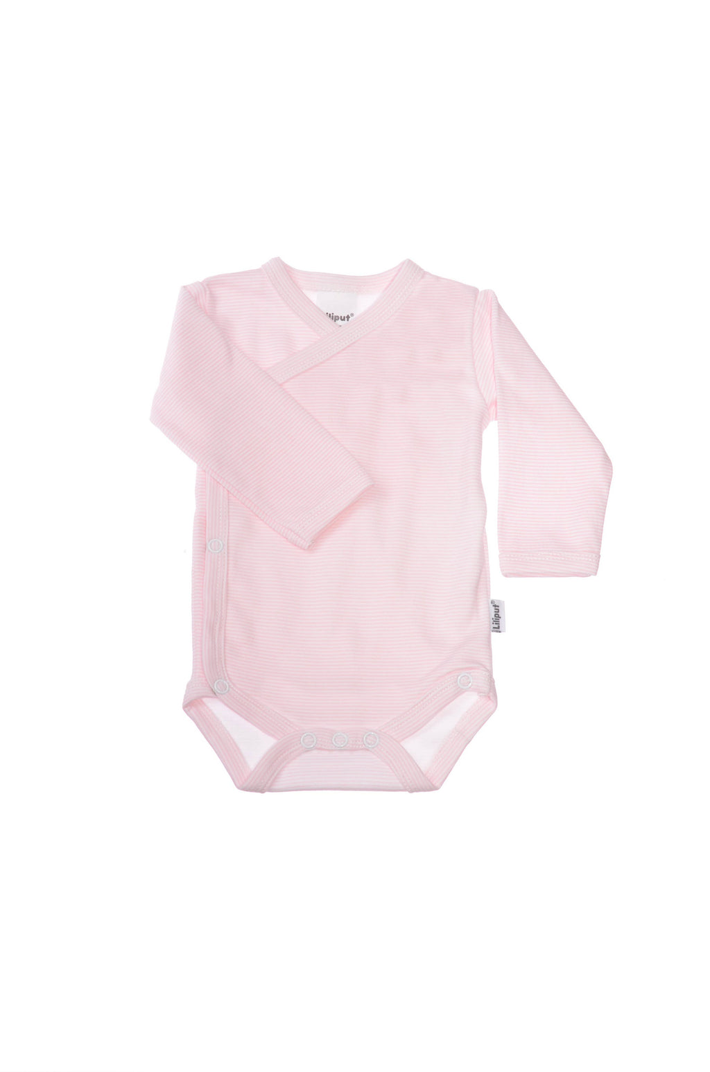 Liliput - Rózsaszín Csíkos Átlapolt Body