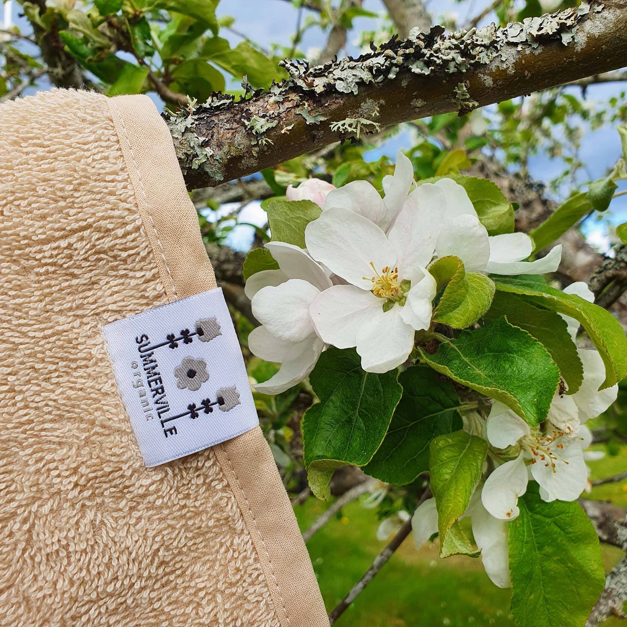 Summerville Organic - Organikus Kapucnis Babatörölköző - Homokszín