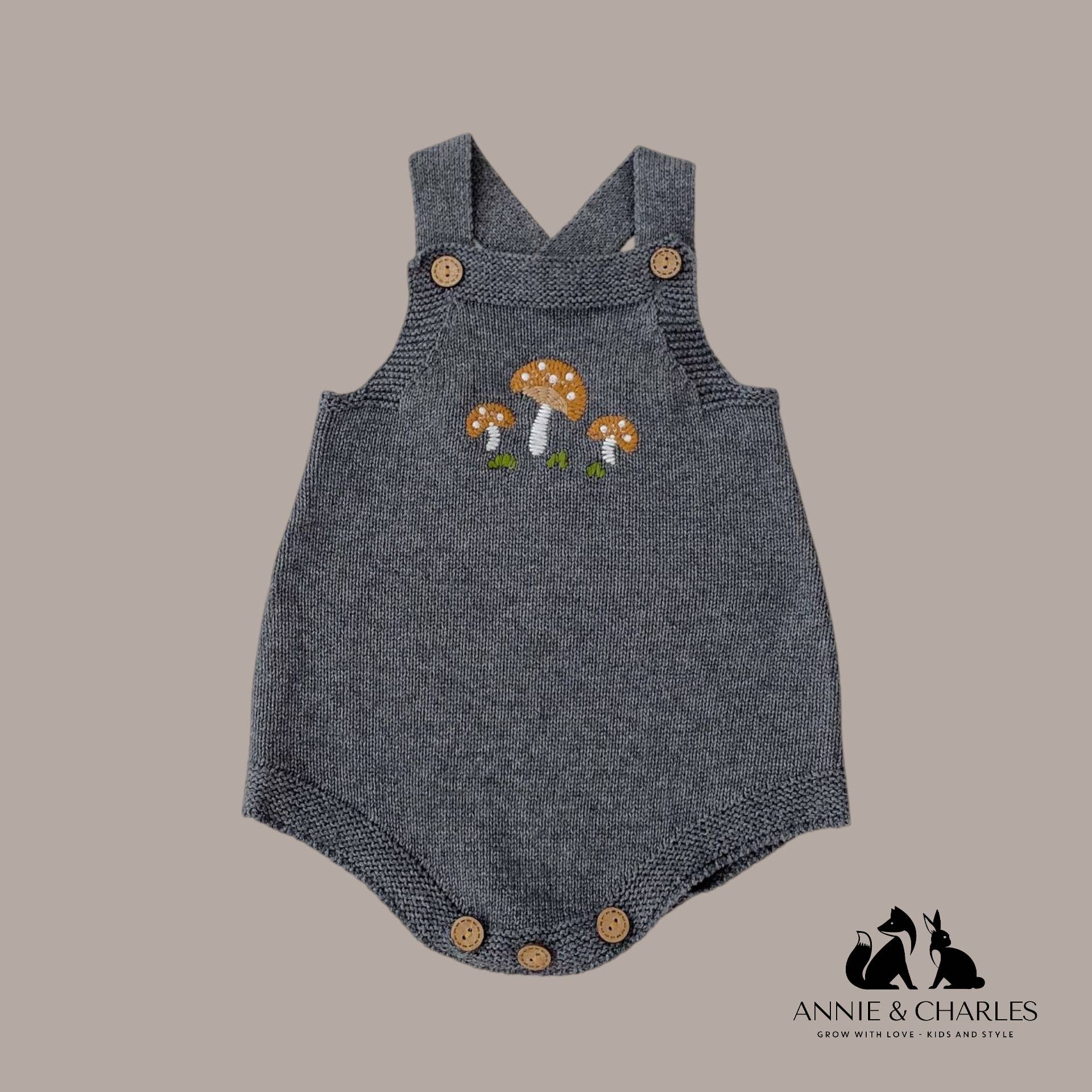 Annie & Charles - Kötött szett- Gombás