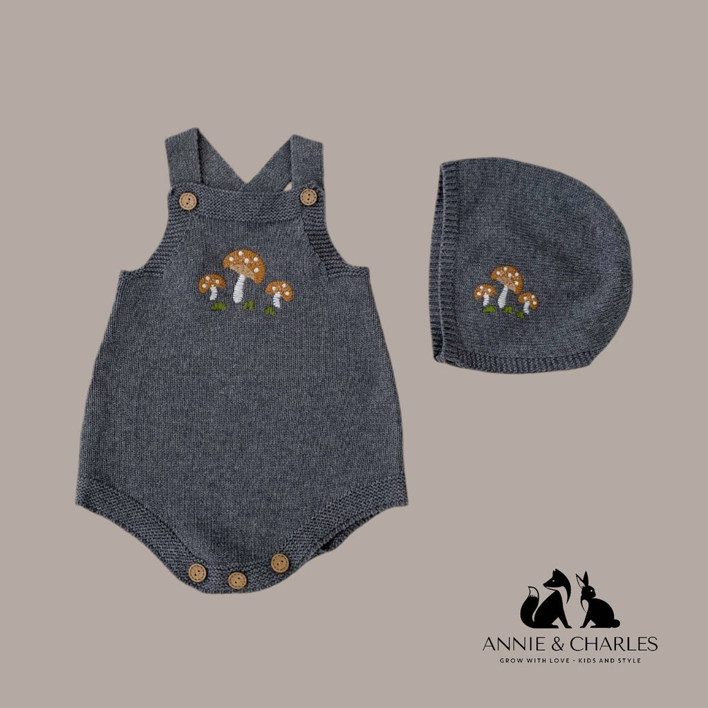 Annie & Charles - Kötött szett- Gombás