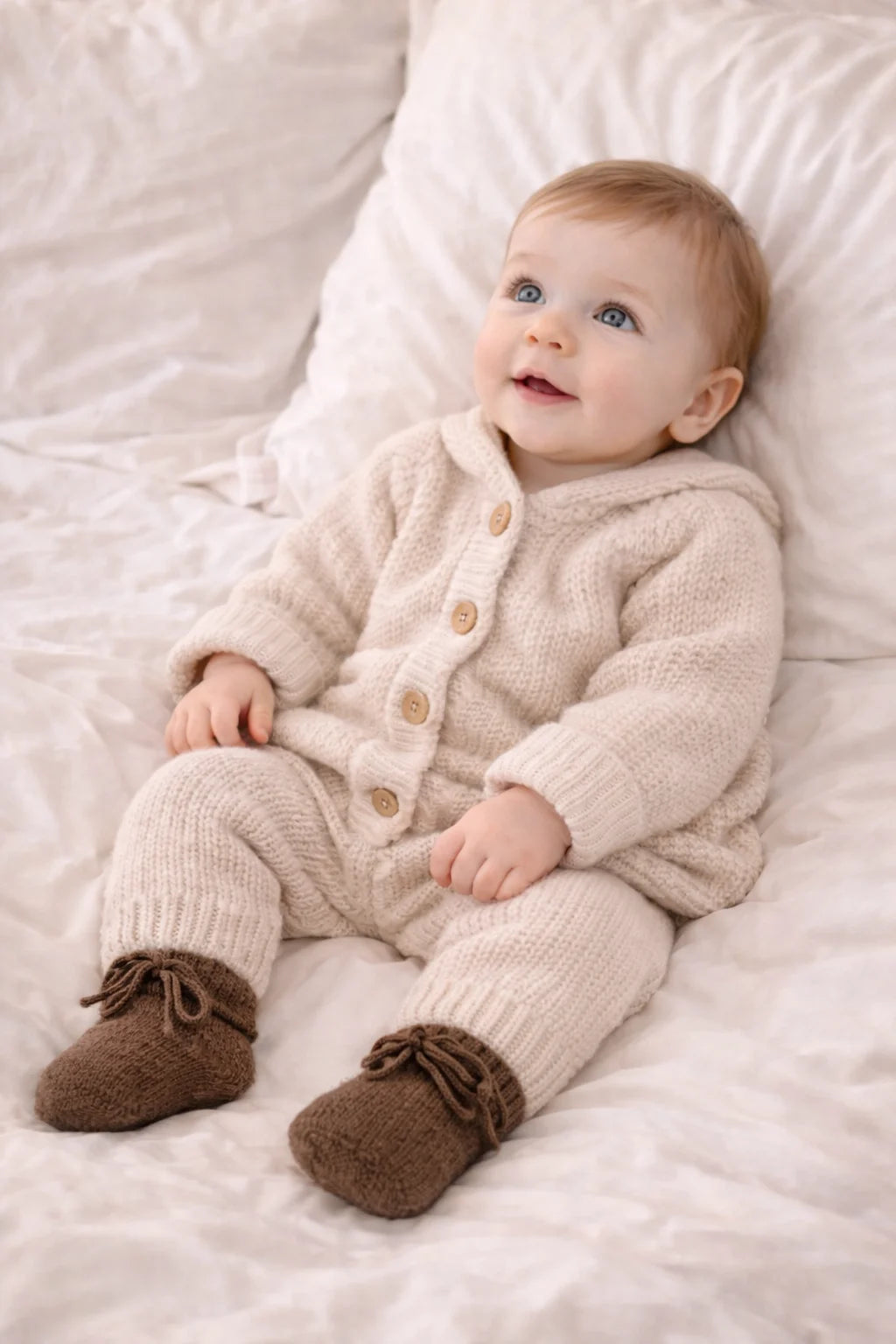 Lille Barn - 100% Merinói Gyapjú Mamuszka